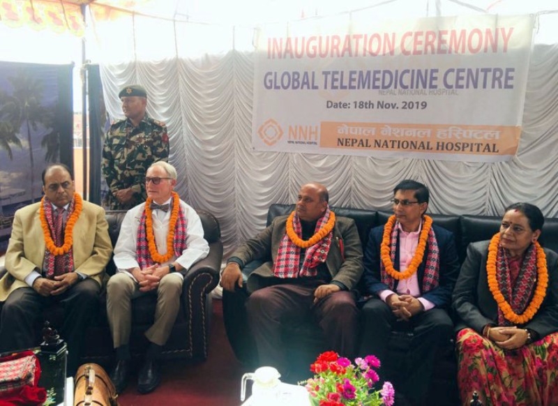 नेपाल नेशनल अस्पताल कलङ्कीमा ‘ग्लोबल टेलिमेडिसिन सेन्टर’को शुभारम्भ