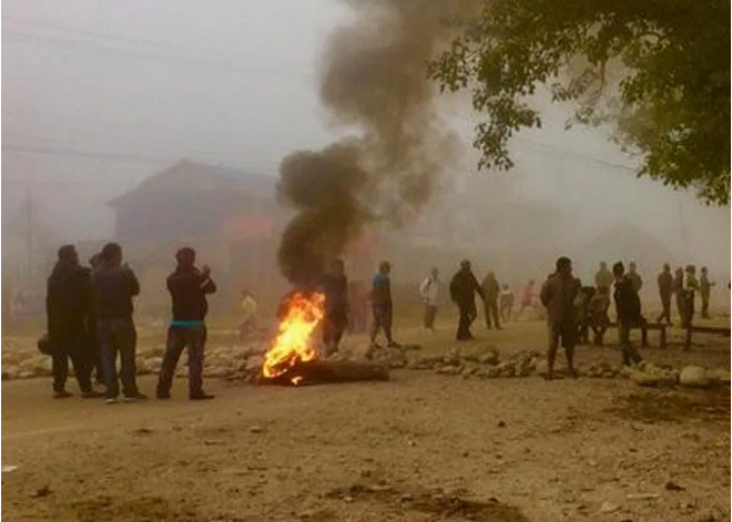 उदयपुरमा प्रहरी र स्थानीयबीच झडप