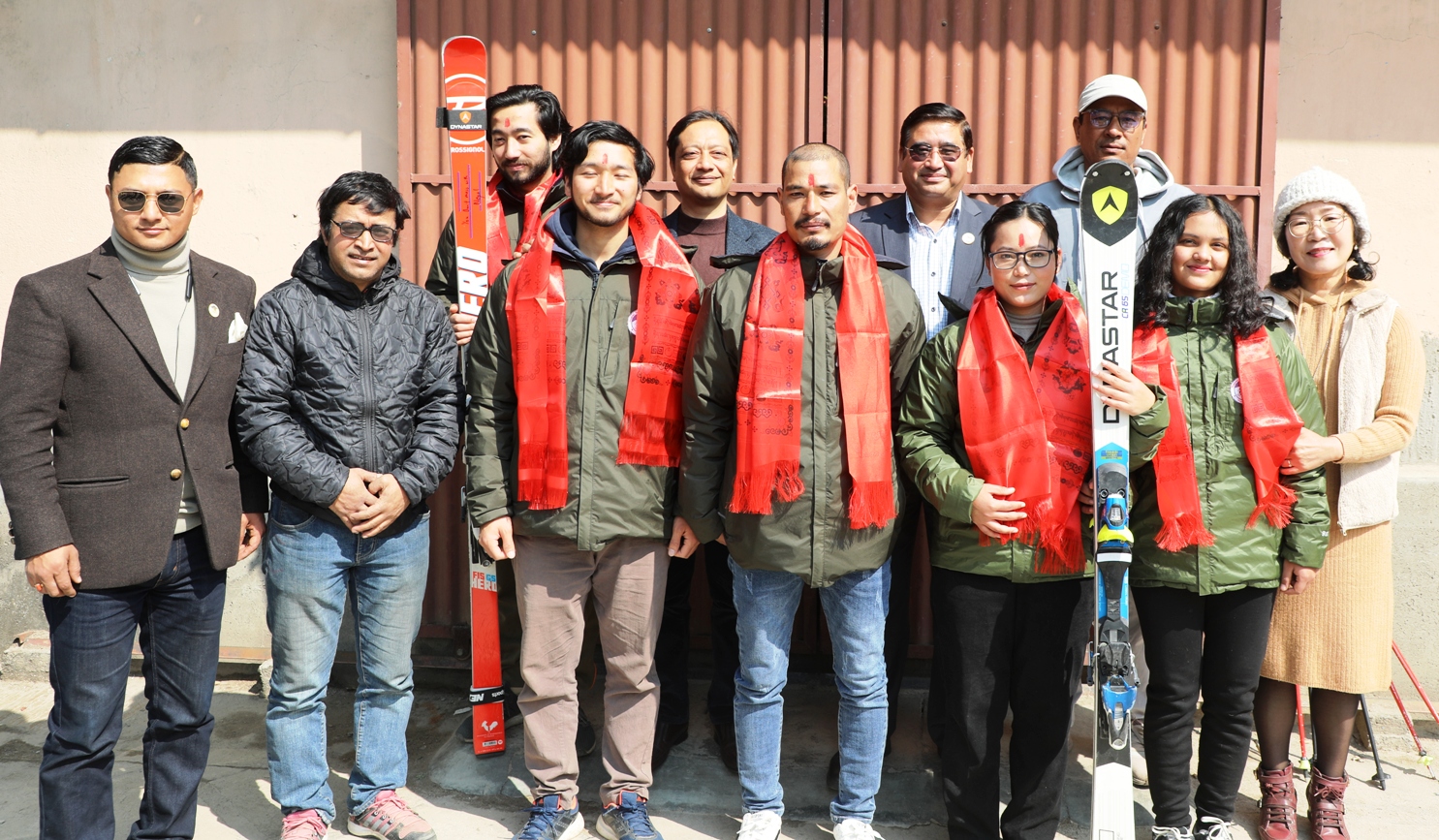 एसियन स्की च्याम्पियनसिपमा चार खेलाडीले प्रतिस्पर्धा गर्ने