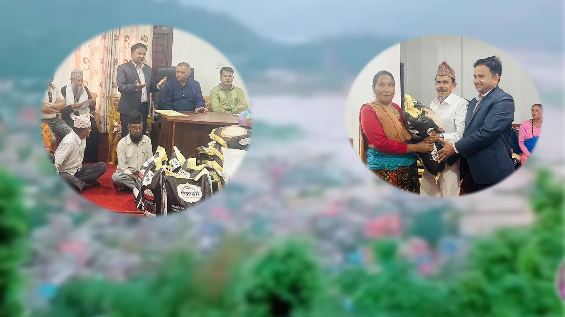 डा.सैयदद्वारा आपतकालिन राहत वितरण