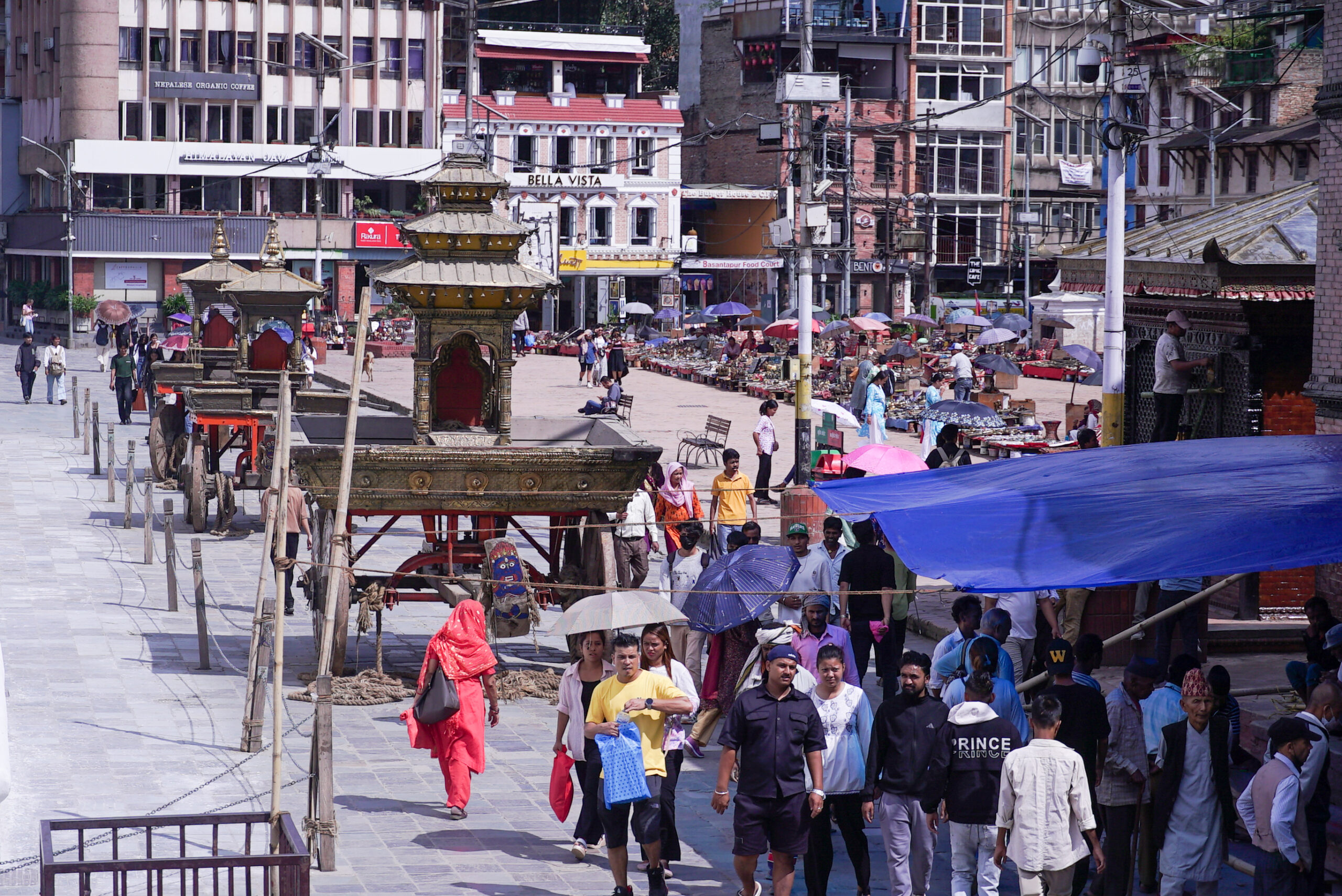 वसन्तपुरमा इन्द्रजात्राको तयारी (फोटो फिचर)