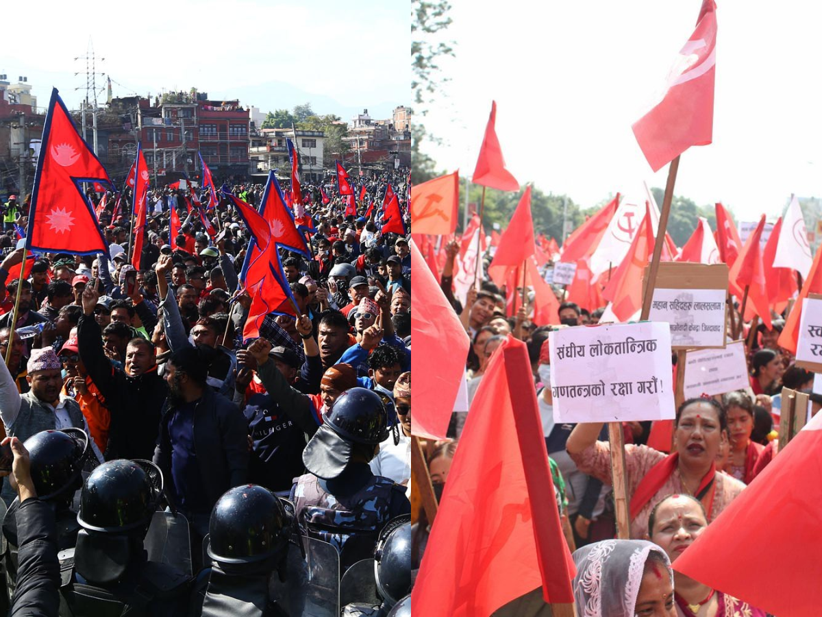 आज गणतन्त्र र राजतन्त्र पक्षधर आमनेसामने हुँदै,३५ सय प्रहरी परिचालन